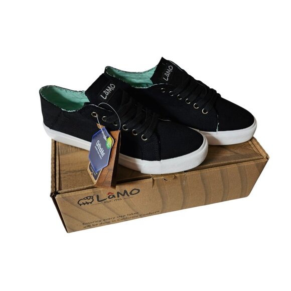 Lamo Vita II Women’s Size 8‎ Black Canvas Walking Sneakers OrthoLite Insole NWT - Picture 10 of 16